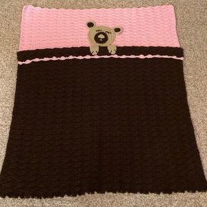 Handmade crocheted baby blanket